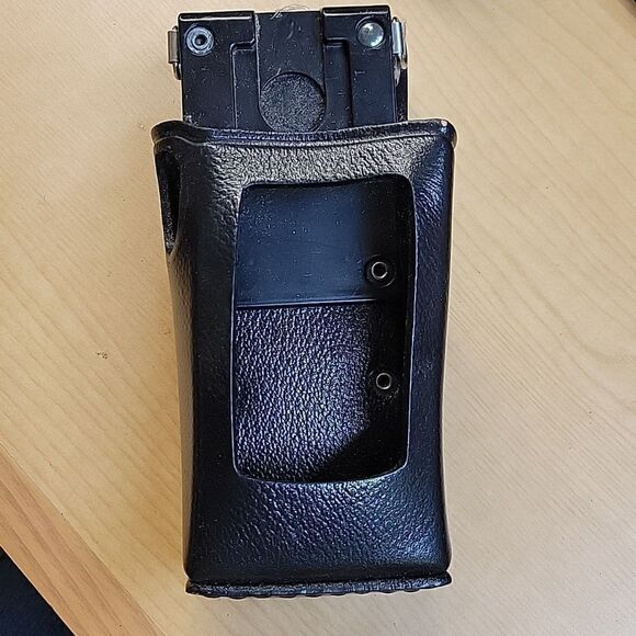 2-Harris Macom 2-way Radio Holster KRY 101 1605/12 R2B, strap, & bonus belt clip - Picture 3 of 10